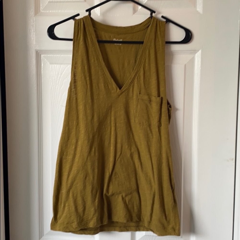 Olive green tank top- never worn